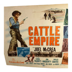 Vintage Western Movie Lobby Card Cattle Empire 1958