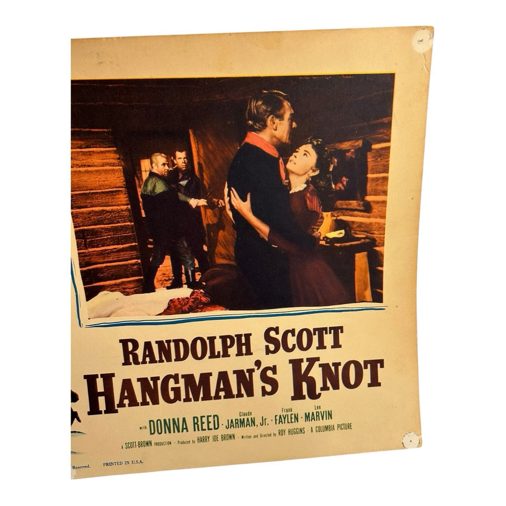 Vintage Western Movie Lobby Card Hangman's Knot 1961