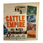 Vintage Western Movie Lobby Card Cattle Empire 1958