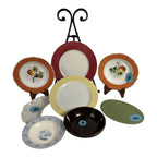 Vintage Lot of 8 Pieces of Ceramic Plates & Dishes Owned by Martha Stewart