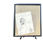 Signed Dated Framed Original Drawing by Peter Max 1975 For Suzin I love you