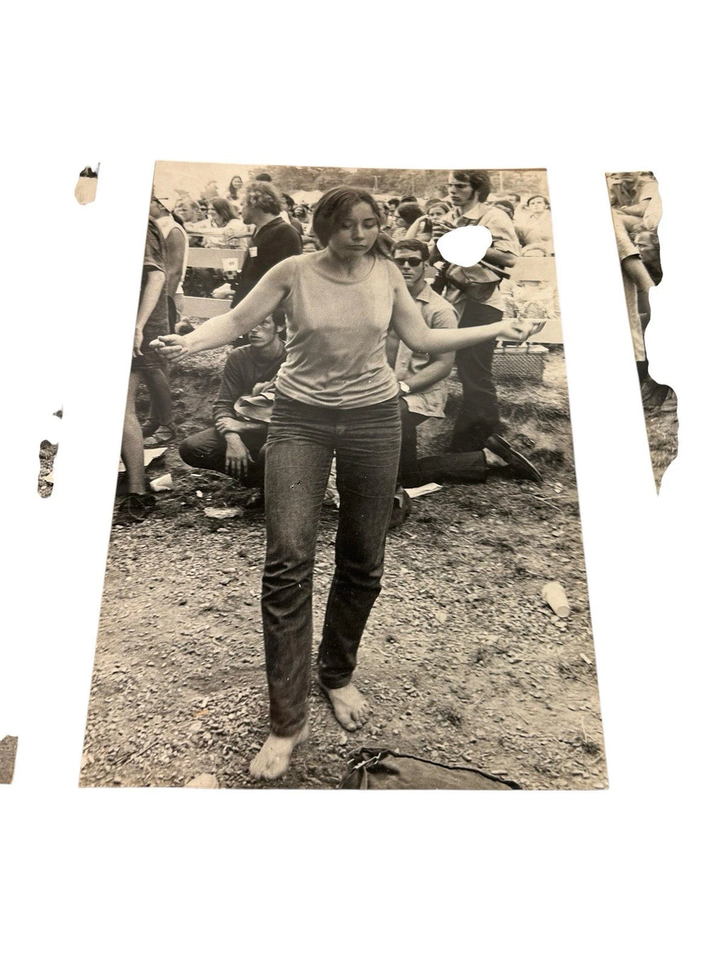 Vintage Collection Lot of 11 Hippie Music Festival Black White Photographs