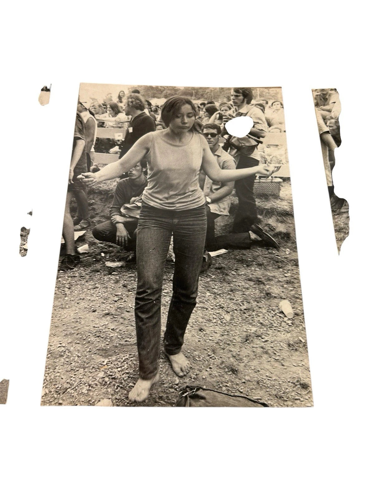 Vintage Collection Lot of 11 Hippie Music Festival Black White Photographs