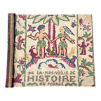 Antique Paul Dumas French Linen Cloth Children's Bible Book Creation Story