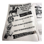 Vintage Movie Press Book Showmans Manual Man In The Saddle 1951