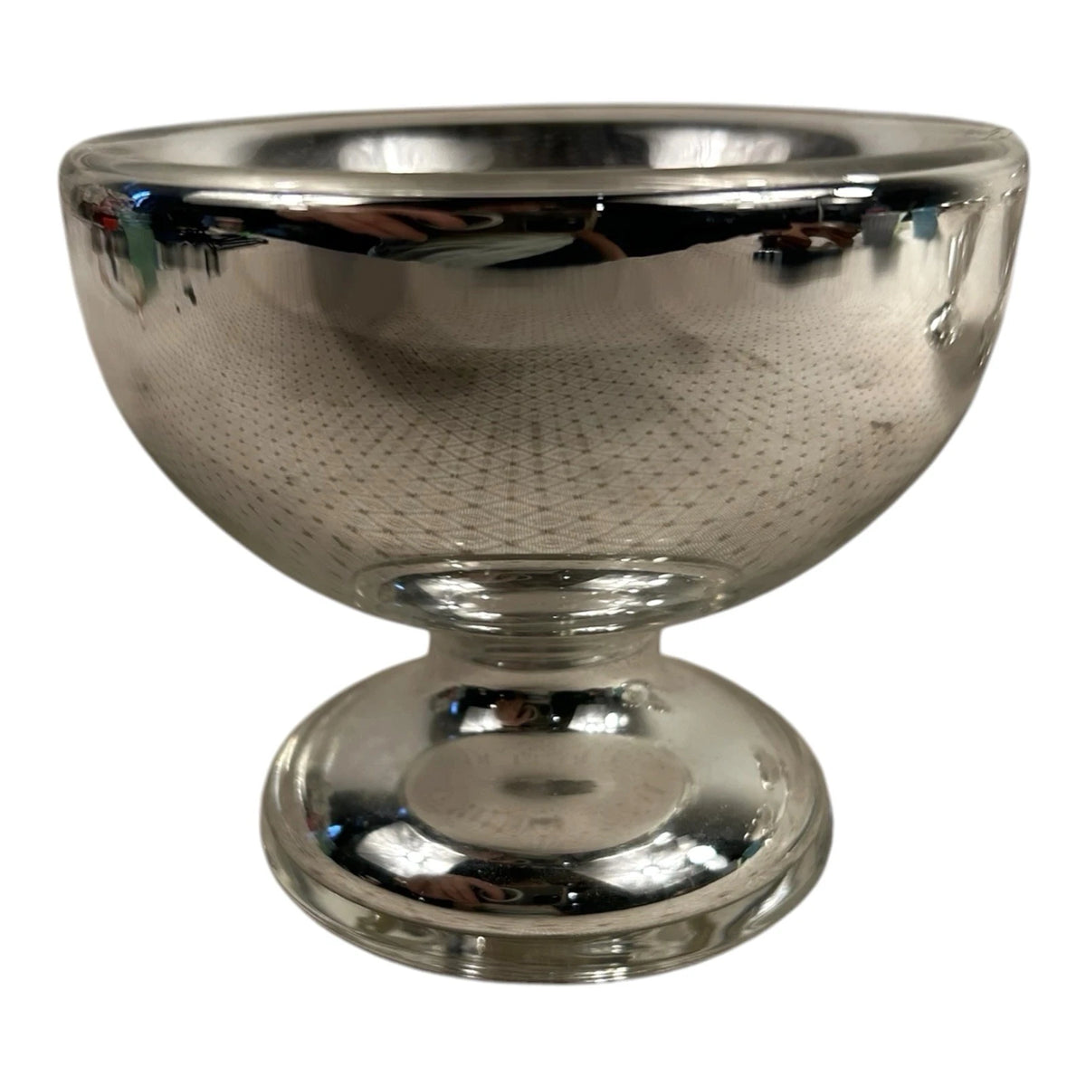 Antique Set of 3 Mercury Glass Dessert Bowls Owned by Martha Stewart