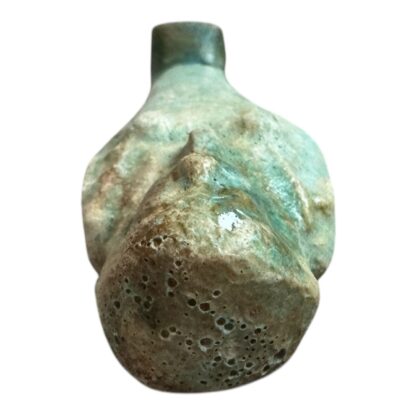 Ancient Egyptian Hand-Carved Faience Glazed Stone Ushabti Figure - Image 6