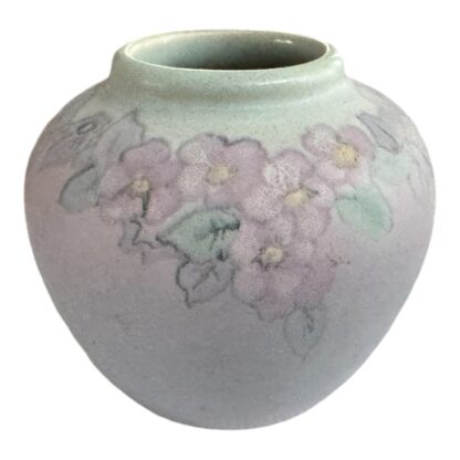 Antique Hudson Weller Pottery Matte Glaze Floral Vase (Signed, Dorothy England) - Image 8