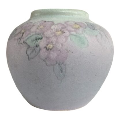 Antique Hudson Weller Pottery Matte Glaze Floral Vase (Signed, Dorothy England) - Image 9