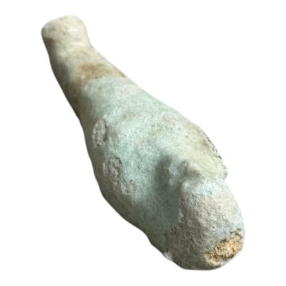 Ancient Egyptian Hand Carved Faience Glazed Stone Ushabti Figure - Image 4
