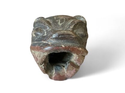 Antique Pre-Columbian Primitive Handmade Terracotta Jaguar Figure - Image 9