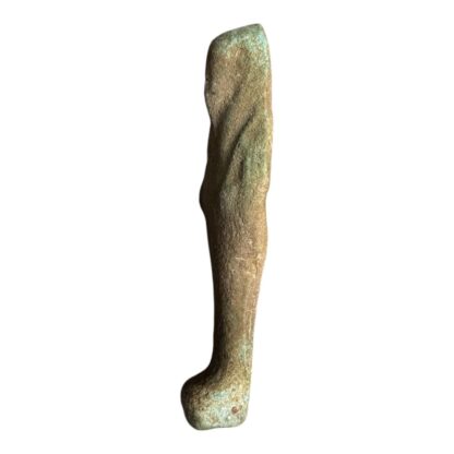 Ancient Egyptian Hand-Carved Faience Glazed Stone Ushabti Figure - Image 2