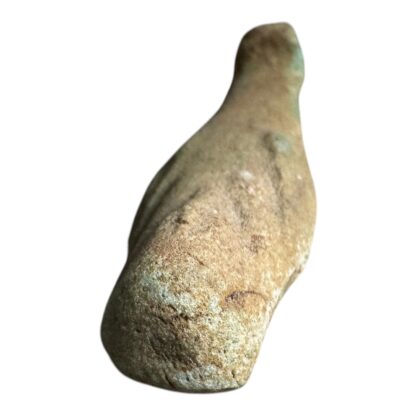 Ancient Egyptian Hand-Carved Faience Glazed Stone Ushabti Figure - Image 3