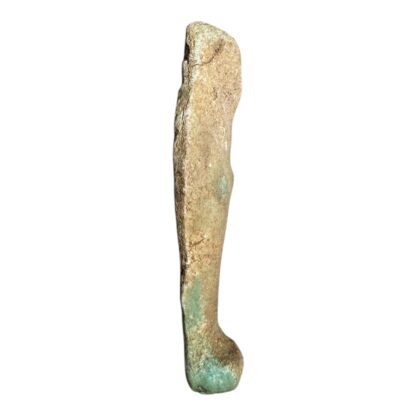 Ancient Egyptian Hand-Carved Faience Glazed Stone Ushabti Figure - Image 4