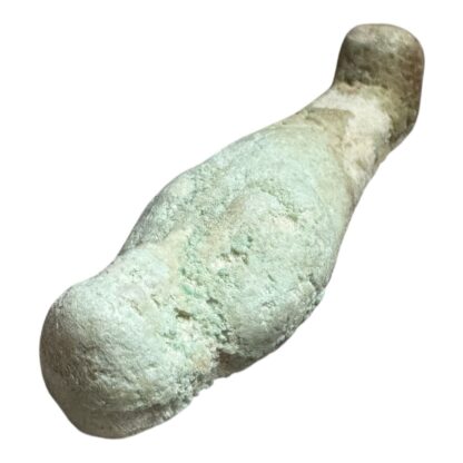Ancient Egyptian Hand Carved Faience Glazed Stone Ushabti Figure - Image 5