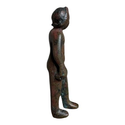Ancient Roman Bronze Young Boy Child Statue Figure Sculpture - Image 4