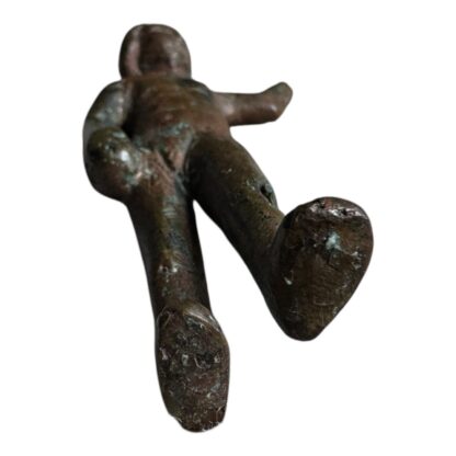 Ancient Roman Bronze Young Boy Child Statue Figure Sculpture - Image 5
