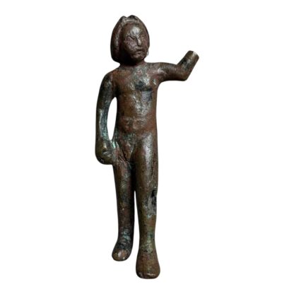 Ancient Roman Bronze Young Boy Child Statue Figure Sculpture - Image 7