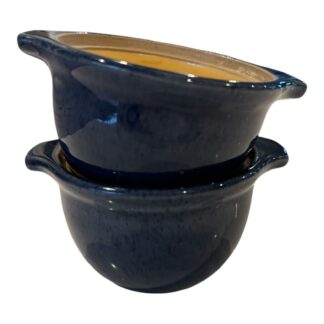 Antique Blue Denby Stoneware Casserole Dish Set (Owned by Martha Stewart)