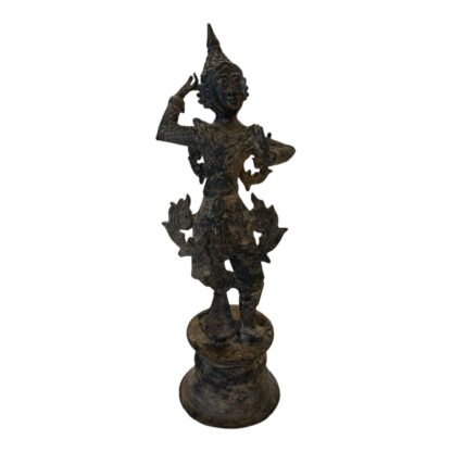 Antique Thailand Bronze Dancing Entertainer Figural Statue - Image 4