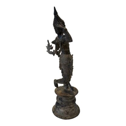 Antique Thailand Bronze Dancing Entertainer Figural Statue - Image 8
