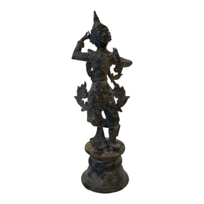 Antique Thailand Bronze Dancing Entertainer Figural Statue - Image 16