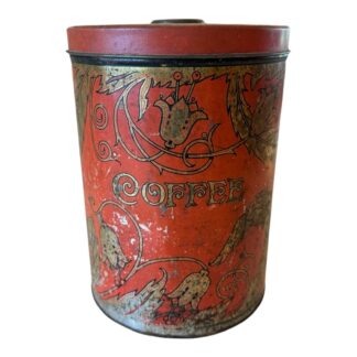 Antique Americana Country Tindeco Co Litho Round Advertising Coffee Tin