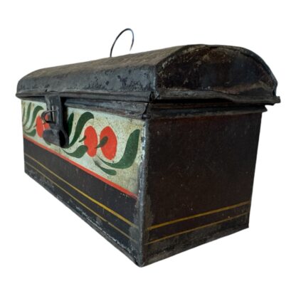 Antique Decorative Tin Toleware Decorative Document Box - Image 13