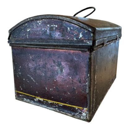 Antique Americana Decorative Tin Toleware Decorative Document Box - Image 5