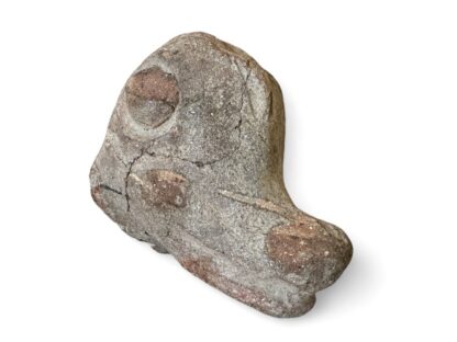 Antique Pre-Columbian Primitive Handmade Terracotta Animal Head Figural Statue - Image 2
