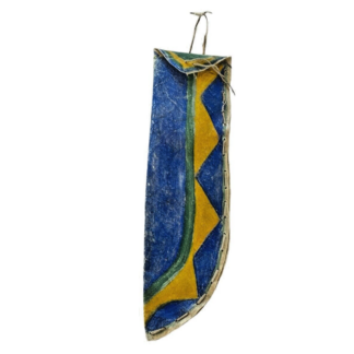 Antique Native American Sioux Colorful Painted Hide Knife Holder Pouch