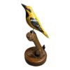 Vintage Hand Carved Wood Folk Art Wood Bird on Stand by Engburg