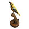 Vintage Hand Carved Wood Folk Art Wood Bird on Stand by Engburg - Image 2