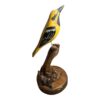 Vintage Hand Carved Wood Folk Art Wood Bird on Stand by Engburg - Image 4