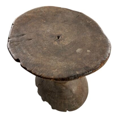 Antique Hand Made Wood Carved African Senufo Art Stool - Image 6