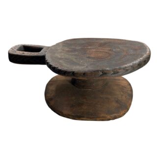 Antique Hand Made Wood Carved African Senufo Art Stool