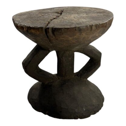 Antique Hand Made Wood Carved African Senufo Art Stool - Image 4
