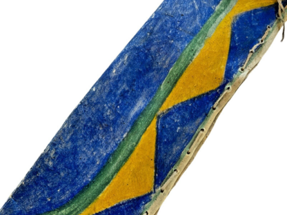 Antique Native American Sioux Colorful Painted Hide Knife Holder Pouch - Image 3