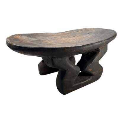 Antique Hand Made Wood Carved African Senufo Art Stool - Image 5
