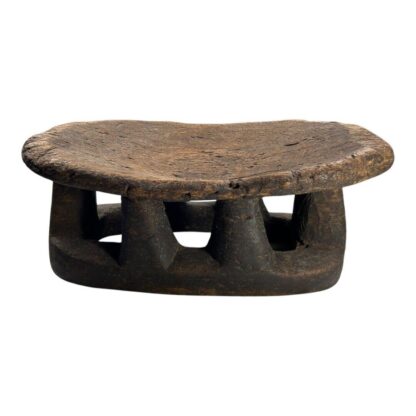 Primitive Hand Made African Senufo Art Geometric Carved Stool - Image 6