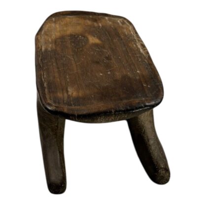 Antique Hand Made Wood Carved African Senufo Art Stool - Image 6