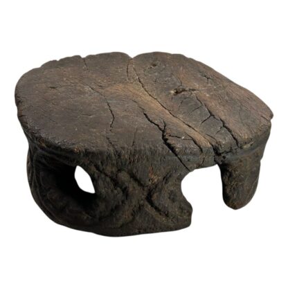 Antique Hand Made Wood Carved African Senufo Art Stool - Image 4