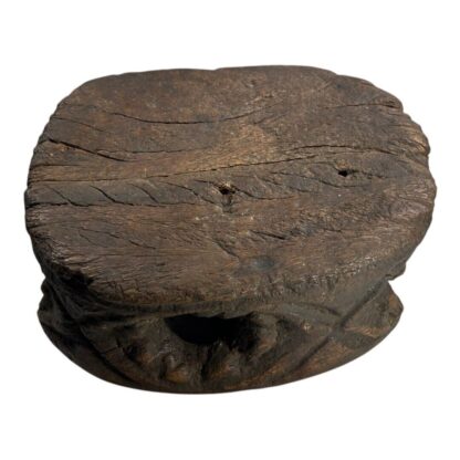 Antique Hand Made Wood Carved African Senufo Art Stool - Image 7