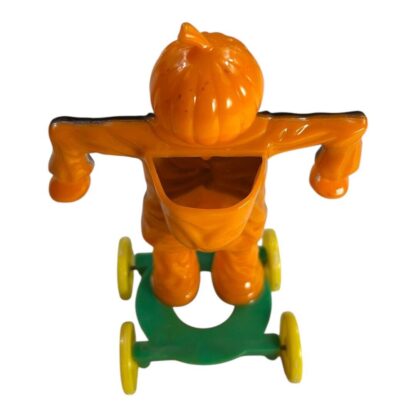 Vintage Rosbro Scarecrow Pull Toy with Pumpkin Head - Image 9