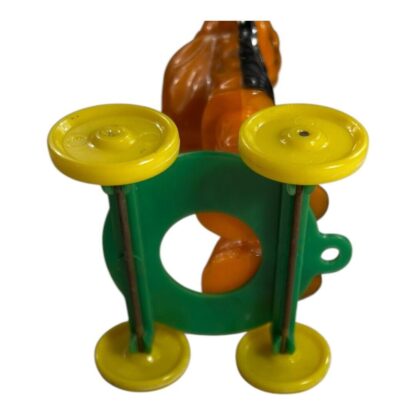 Vintage Rosbro Scarecrow Pull Toy with Pumpkin Head - Image 10