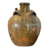 Antique French Terracotta Handled Walnut Oil Jug