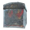 Antique Decorative Tin Toleware Lidded Floral Document Box - Image 7