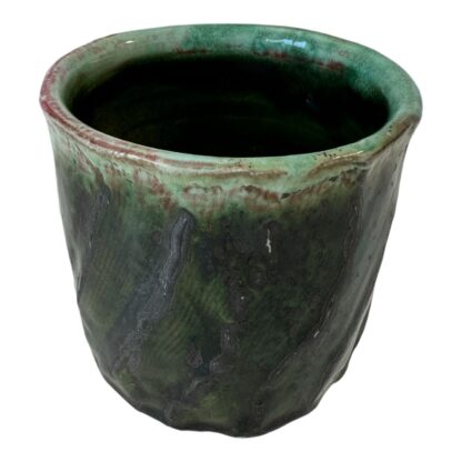 Vintage Green Glazed Studio Art Pottery Vase (Signed Fuller) - Image 15