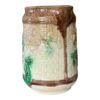 Antique Victorian Floral Ceramic Majolica Handled Pitcher - Image 9