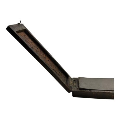 Antique Sharpening Stone in Coffin Wood Box - Image 4